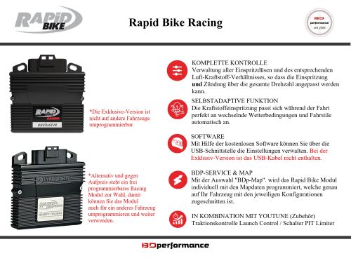 RB RACING EXKLUSIV KTM 390 RC BJ 22-26 RB RACING EXKLUSIV KTM 390 RC BJ 22-26
