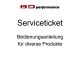 Serviceticket Bedienungsanleitung